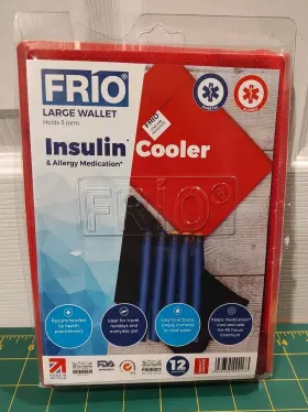 Mkf110rd Frio Large Wallet Insulin Cooler - Keeps Meds Cool For 45 Hrs Holds 5 Pens