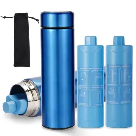 Fsecamb 793898157191 Insulin Pen Cooler Case Tsa Approved Fsa Hsa Eligible 60h Ice Packs Blue
