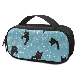 Fui-hjy1944bzt14-14 Fuialdolg Black Cat Insulin Pen Carrying Case Portable Medical Cooler Bag For Diabetes