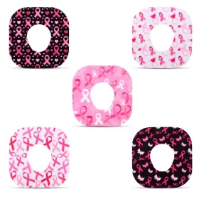 Fukaisu G13cx145 25pcs Dexcom G7 Adhesive Over Patches Waterproof Pink Ribbon Cgm