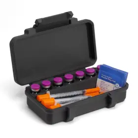 Ginkgo Tree Designs 3ml-sku-gb-mpbfuljc-mglau0h3 3ml Vial And Syringe Case For Peptide Vials Fridge Freezer Safe