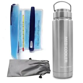 G-mcb600sl Global Care Market Insulin Cooler Travel Case- Insulated Medicine Thermos Tsa Med