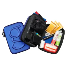 Glucology 352945001538 Large Diabetes Travel Case Hard Shell Organizer For Glucose Monitor Insul Inch