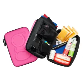 Glucology 352945001545 Large Diabetes Travel Case Hard Shell Organizer For Glucose Monito