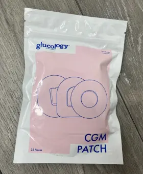 Glucology 352945004355 25ct Cgm Patches For Dexcom G6 Purple