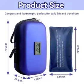 Gmohoud 016392939873 Insulin Cooler Travel Case Tsa Approved Diabetic Organizer Bag With T #2