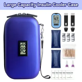 Gmohoud 016392939873 Insulin Cooler Travel Case Tsa Approved Diabetic Organizer Bag With T #3