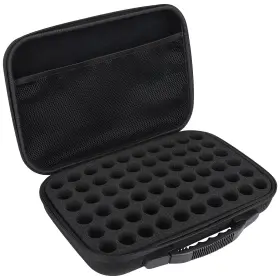 Gosknor E54315-17 60 Slot Insulin Vial Protector Case Black Standard 10ml Holder