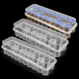830729 Gsbnjuy 1 Vials 3 Pack Peptide Case For Fridge 24 Slot 3ml Organizer Stackable Vial Sto