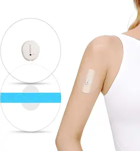 G7-20 Gtagkommen Adhesive Patches Pre-cut For Dexcom G7 Pack Of 20 Waterproof And Transparent O