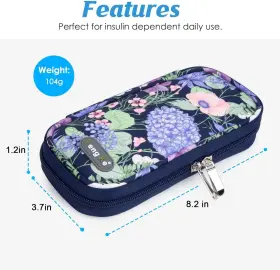 Heartorigin 744110747409 Insulin Cooler Travel Case Diabetic Insulated Organizer Portable Cooling Bag Fo #3