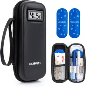 Heartorigin Mpn Isl Case H2f Dk 01 Youshares Insulin Cooler Travel With Temperature Display - Diabetic