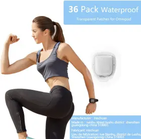 Waterproof-36 Hechuan 705353306679 Adhesive Patches For Omni 5 Pack Transparent Tape Clear Sensor Cov #2