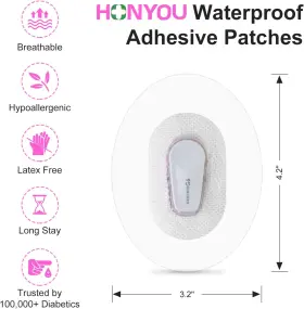 Honyou 313051356348 G6 Adhesive Patches Waterproof Clear Over With Hole Sensor #2