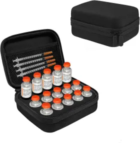Icimbi 313048628625 15-slot Insulin Vial Case Holder For Refrigerator Storage Fits Standa