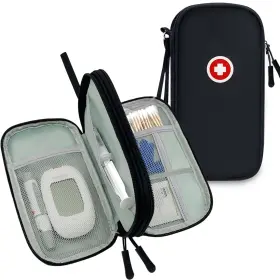 Icimbi 712110639659 Diabetic Supplies Travel Case Carrying Bag Organizer For Diabetes Testing Ki