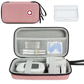 Icimbi 712490359536 Diabetic Supplies Travel Case Carrying Organizer For Diabetes Te