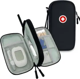 B006 Icimbi Diabetic Supplies Travel Case Carrying Bag Organizer For Diabetes Testing Kit