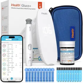 Bg5s10 Ihealth Gluco Wireless Smart Blood Glucose Monitor Kit With Free App 10