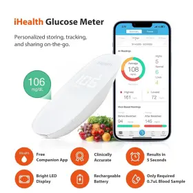 Bg5s100 Ihealth Gluco Wireless Smart Blood Glucose Monitor Kit With Free App 100 #2