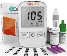 Bd24698 Ijcare Oh Care Lite Blood Sugar Test Kit Glucose Meter 1 Count Pack Of