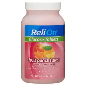 Mhhafd-817 Infun Relion Glucose Tablets - Fruit Punch Flavor 50 Counts