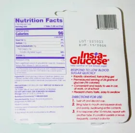 Insta-glucose 324208024010 Gel 3x1.09 Oz Tubes - Rapid For Diabetic Emergencies 11/25 #2