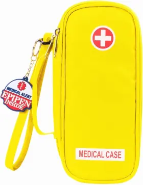 Bergw-1446 Jayour Epipen Medical Carrying Case Insulated Travel Medication Organizer Yellow