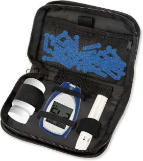 Jfhnmlw 711181521221 Diabetic Travel Case Tsa Approved Glucose Monitor And Insulin For Test Strips