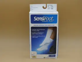 Jobst 035664108540 Brand New Sensifoot Diabetic Socks Crew Style Black