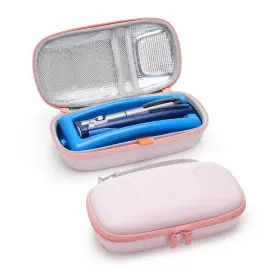 Kakuka 013687820071 Insulin Cooler Hard Travel Case With Ice Brick Portable Diabetic Medici