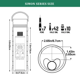 Kekhealth 780787148333 Simon 74h 5-7 Insulin Pens Cooler Travel Case Medication For Me #3