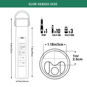 Kyk104 Kekhealth Slim 16h Insulin Pen Cooler Trave Case With Qr Medical Travel Tag Portable Me #3