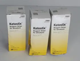 0193-2880-50 Ketostix Ascensia Reagent Urinalysis Ketone 50 Strips 3 Pack 2880 Exp 4/2027