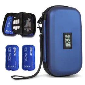 Lch-001 Kndomty Insulin Cooler Travel Case Tsa Approved Refrigerated Medicine Organizer Bag W