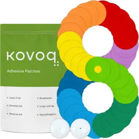Kovoq 445004154190 Waterproof Adhesive Patches For Cgm Sensors And Insulin Pumps 40-pack Universal