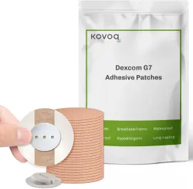 Kovoq 445041185195 Dexcom G7 Over Patches - Waterproof 25-pack Stelo And With