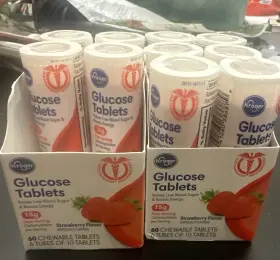 Kroger 313035793794 Trueplus Glucose Tablets Raspberry Flavor - 6x 10ct Tubes #2
