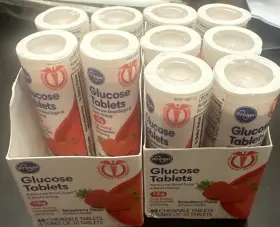 Kroger 313035793794 Trueplus Glucose Tablets Raspberry Flavor - 6x 10ct Tubes