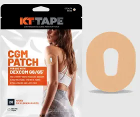 Kt Tape 814179027023 Cgm Patch Continuous Glucose Monitor Overpatch 20 Patches Dexcom G6 G5