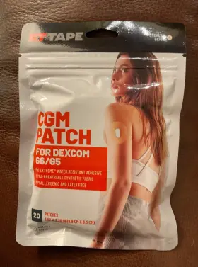 Kttape 814179028532 Kt Tape Cgm Patch For Use With Dexcom G7 Qty 20 Patches Brand New In Pkg Nwt