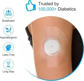 3102 Kuruyo Sample Sku Freestyle Sensor Adhesive Bandage Patches For Libre 2 Cover Waterproof Clear #2