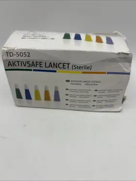 Td-5052 Lifesmart 719893237139 Aktivsafe Lancets Finetouch Box Of 100 Automatic Retraction Sterile