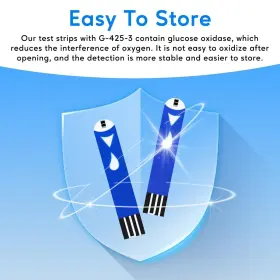 G-425-3 Linksun Blood Glucose Monitor Kit 100 Test Strips Lancets 1 #3