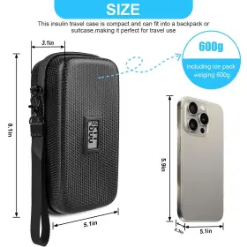 Litoaph 742404459052 24h Portable Insulin Cooler Travel Case With Temperature Display Tsa Approve #2