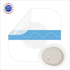 27-n8e6-x7dg Luanerl Dexcom G7 Waterproof Patches 50 Pack Full Coverage Breathable Transparent Tape