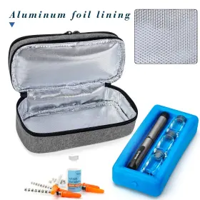 0822835 Luxja 2 Layers Insulin Cooler Travel Case With An Ice Pack - Holds 6 Vials 1 #3
