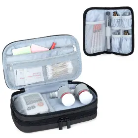 Calx02801 Luxja Insulin Travel Case Double Layer Bag For Pens Glucose Meter