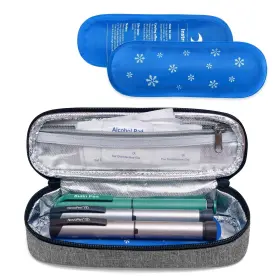 Lx18303 Luxja New Insulin Cooler Travel Case With 2 Ice Packs Diabetes For I