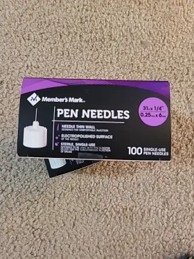 07874225774 Makers Mark 2 Packs Members Pen Needles 200ct 31gx1/4 Inch Ref 8932 #2